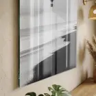 Sıcak Hava Siyah Beyaz Tonlar Tekli Cam Tablo Poster Dekoratif Obje