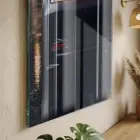 Spor Araba Koyu Gece Kırmızı Tekli Cam Tablo Poster Dekoratif Obje
