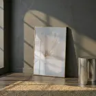 Narin Çiçek Açık Pastel Tonlar Tekli Gold Metal Çerçeveli Cam Tablo Ev Dekorasyonu