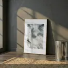 Soyut Akış Doğal Yeşil Tonlar Tekli Gold Metal Çerçeveli Cam Tablo Duvar Salon
