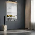 Kıyı Taşları Sarı Vurgulu Gri Tekli Beyaz Metal Çerçeveli Cam Tablo Poster Dekoratif