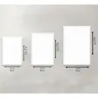 Mavi ve Geometrik Desenli Üçlü Kanvas Tablo Seti