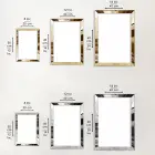 Modern Minimalist Soyut Renkler Gold Pleksili Çerçeveli Tablo Seti