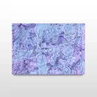 Mor Desenli Tekli Yatay Cam Tablo