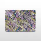 Mor Karışım Tonlar Tekli Yatay Cam Tablo