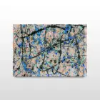 Renklerin Harmonisi Tekli Yatay Cam Tablo