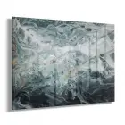 Siyah Tonlar Karışım Tekli Yatay Cam Tablo