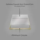 Siyah ve Altın Temalı Tekli Metal Çerçeveli Tablo