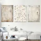 Soyut Renkler Temalı Üçlü Kanvas Tablo Seti