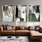 Yeşil ve Gri Tonlar Pleksi Tablo Seti