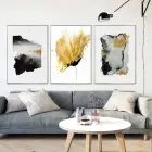 Mermer Desenli Metal Çerçeveli Tablo Seti Gümüş