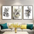 Siyah Ve Gold Dokuma Tasarım Metal Çerçeveli Tablo Seti Siyah