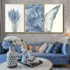 Alaçatı Renkler Kelebek Kanatlı Metal Çerçeveli Tablo Seti Altın