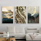 Uçan Kuş Desenli Metal Çerçeveli Tablo Seti Beyaz