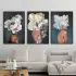 Soyut Kadın Figürleri Metal Çerçeveli Tablo Seti Siyah