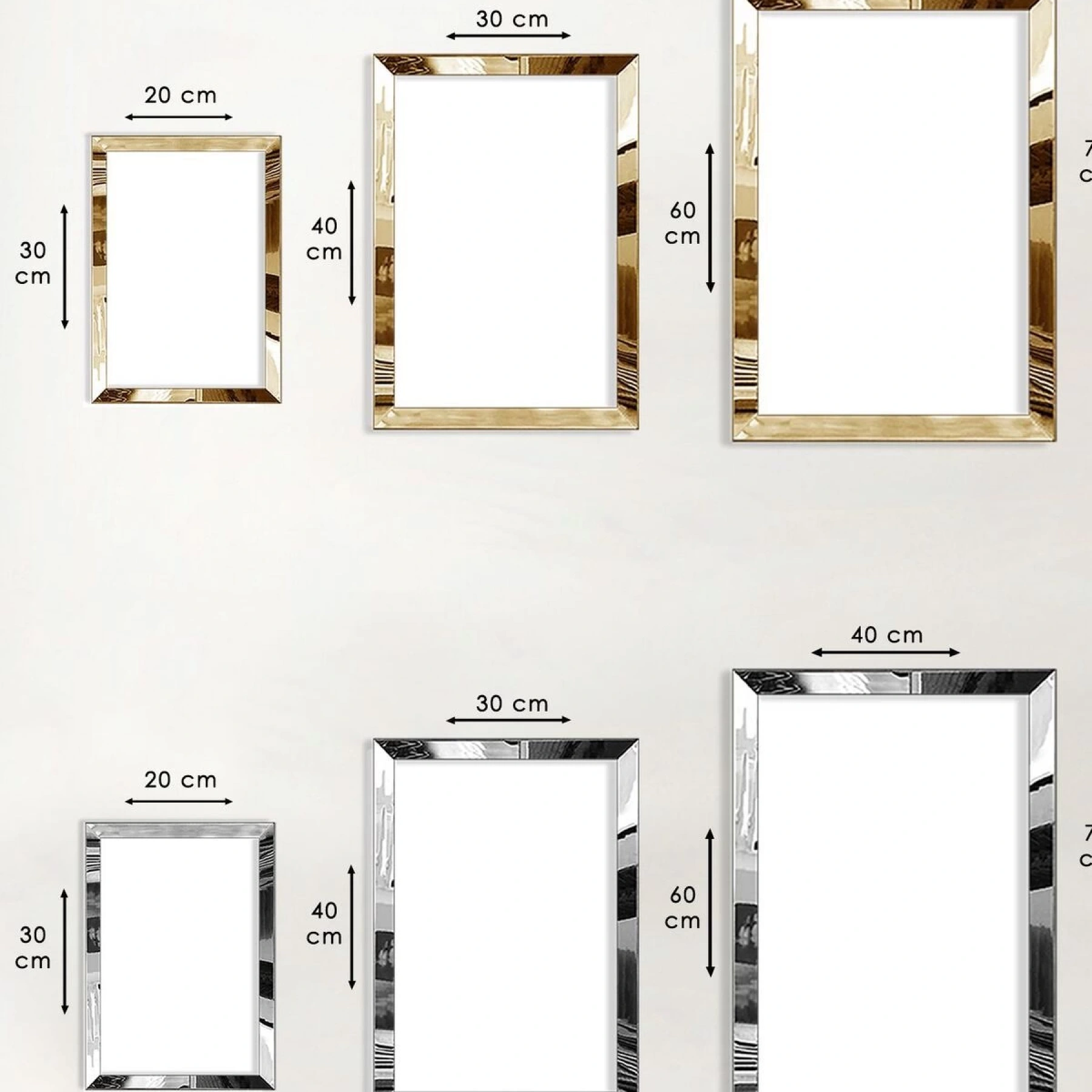 Modern Gold Pleksi Soyut Geometrik 3lü Çerçeveli Tablo Seti