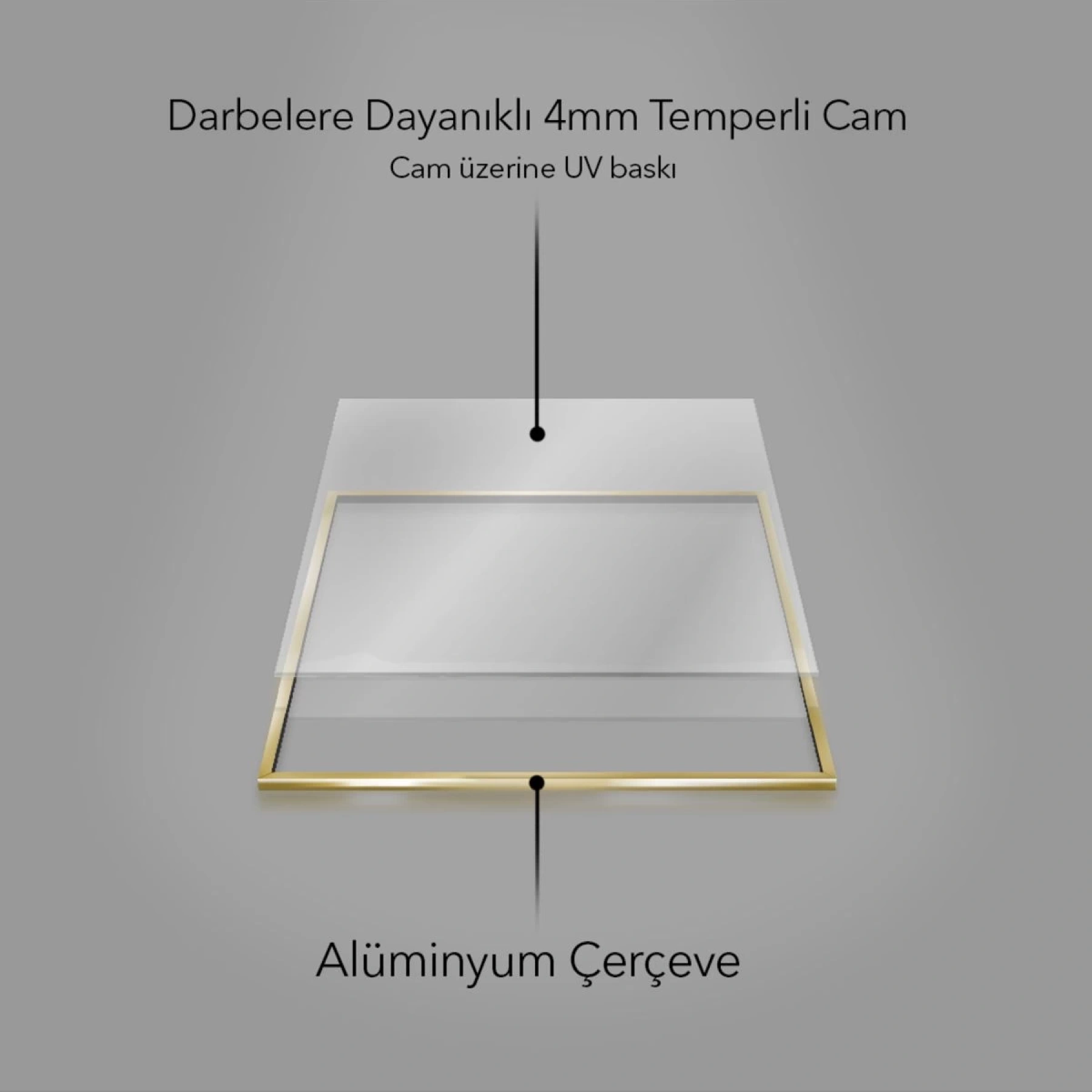 Siyah ve Kahve Tonları Boho Siyah Metal Çerçeveli Tablo Seti