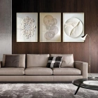 Detayın İnceliği: Karmaşık Dairesel Desenler Üçlü Metal Çerçeveli Tablo Takımı