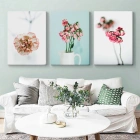 Doğanın Zarafeti: Gül Detayları Dekoratif Üçlü Kanvas Seti