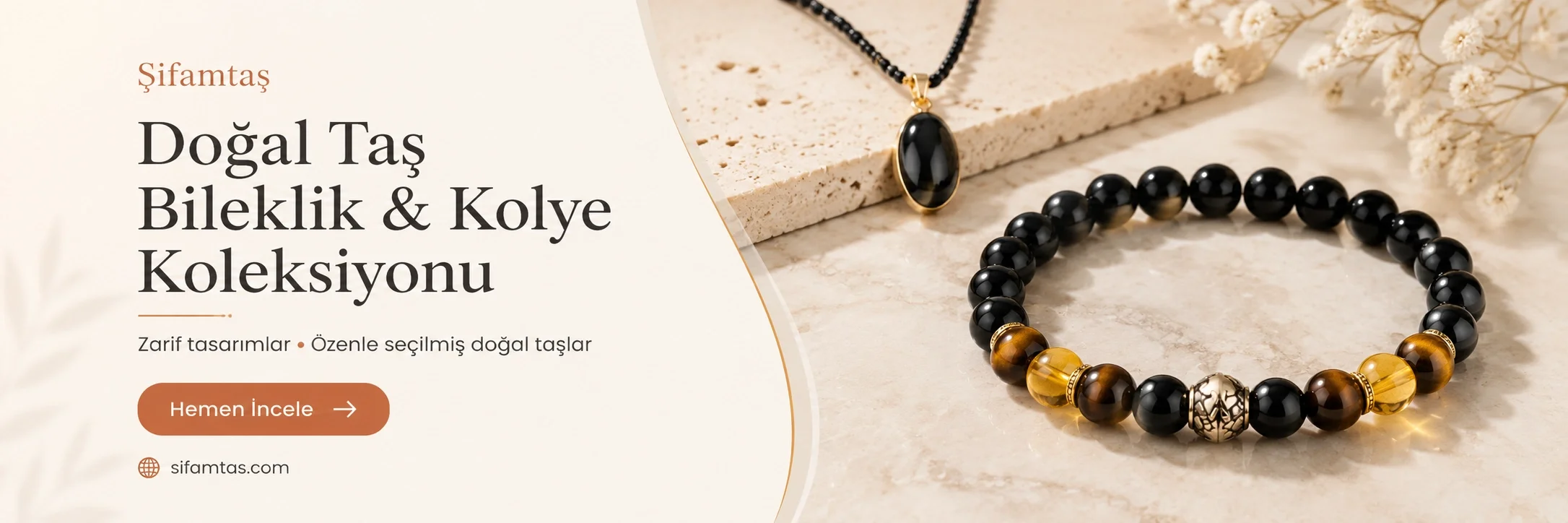 Gerçek Doğal Taş Bileklik & Kolye Çeşitleri