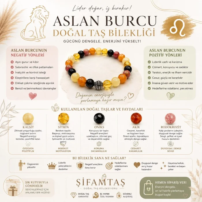 Aslan Burcu Bileklik