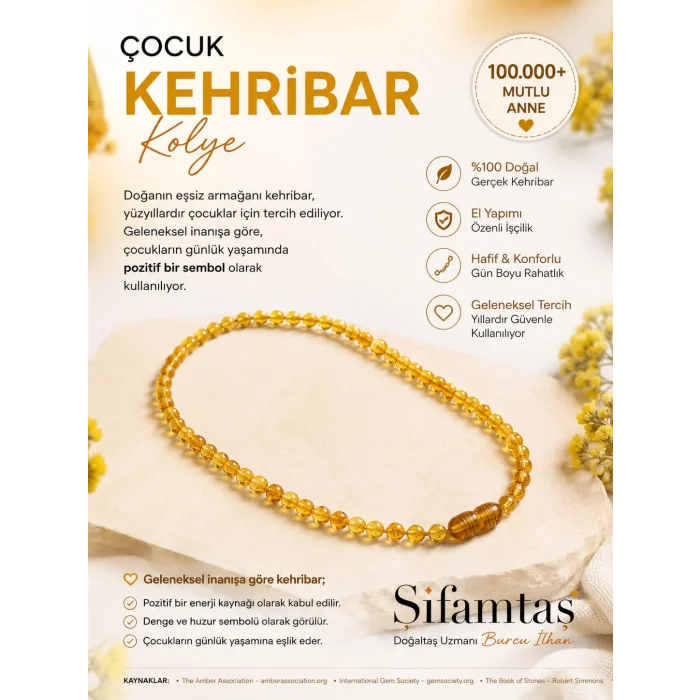 Çocuk Kehribar Kolye