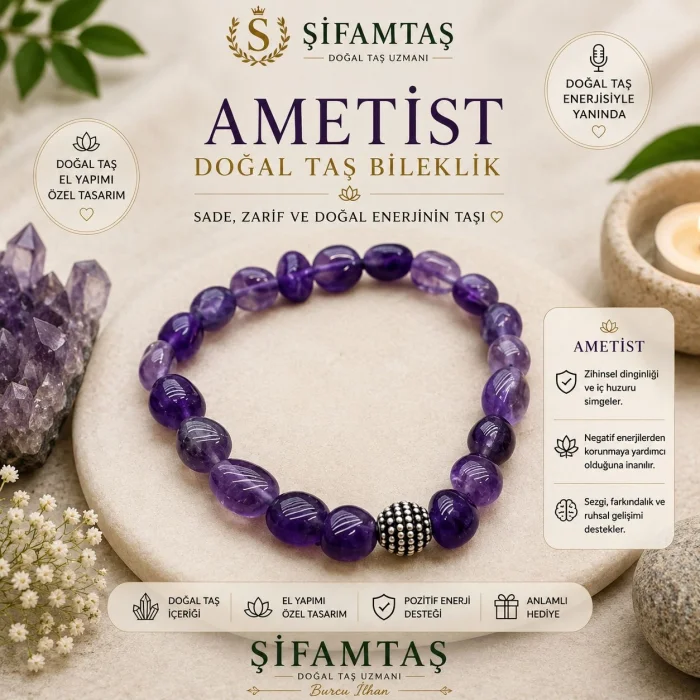 Ametist Tımbıl Bileklik