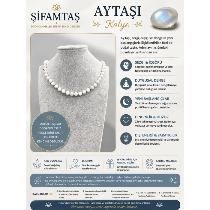 Aytaşı Doğal Taş Kolye