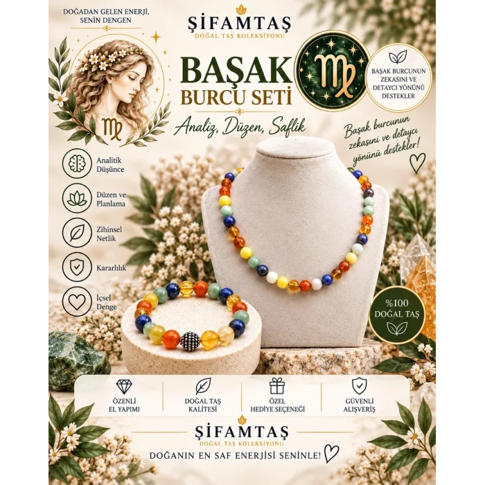 Başak Burcu Set (Bileklik ve Kolye)