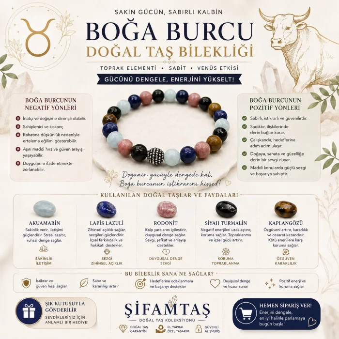 Boğa Burcu Bileklik