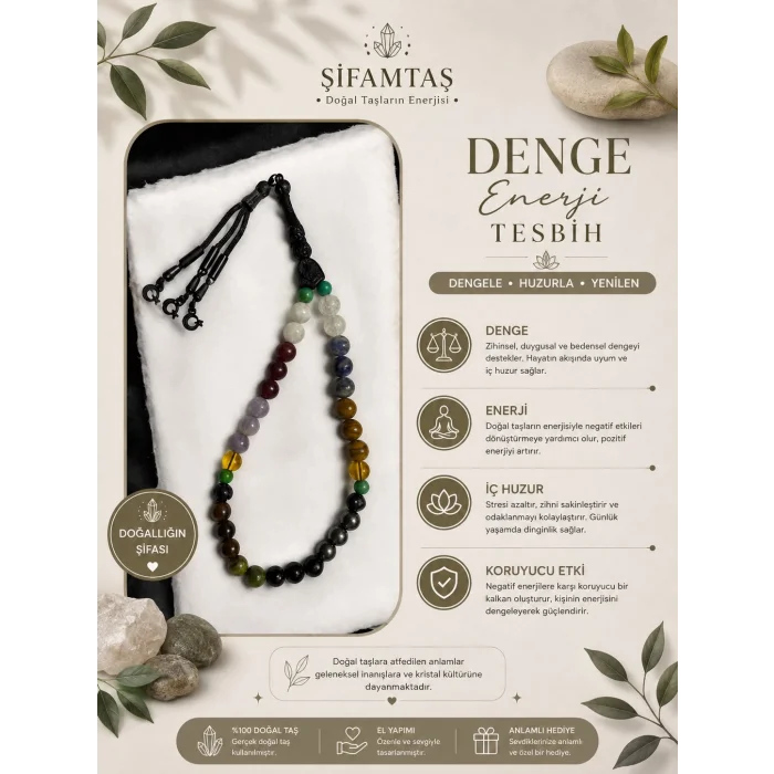 Denge & Enerji Doğal Taş Tesbih