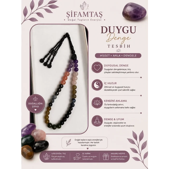 Duygu Denge Doğal Taş Tesbih