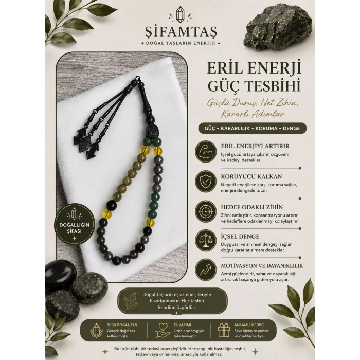 Eril Enerji Doğal Taş Tesbih