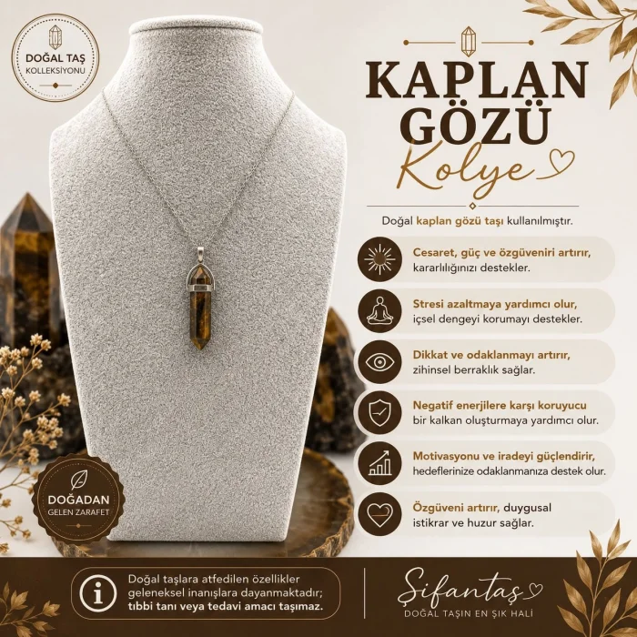 Kaplangözü Doğal Taş Kolye Ucu (1)