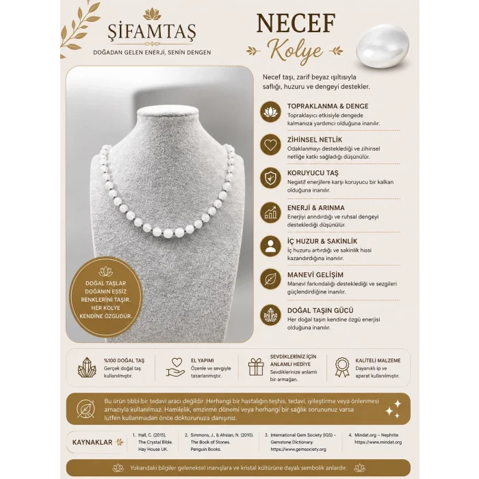 Necef Doğal Taş Kolye