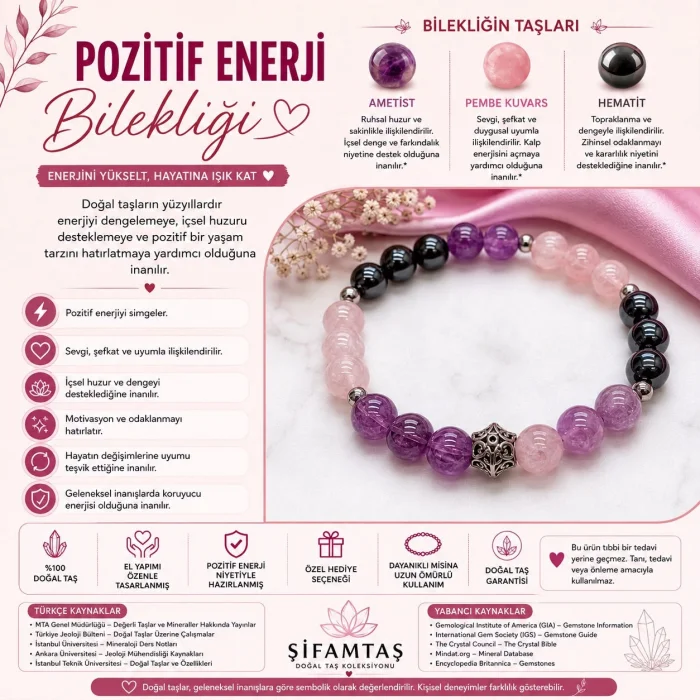 Pozitif Enerji Aşk Bilekliği