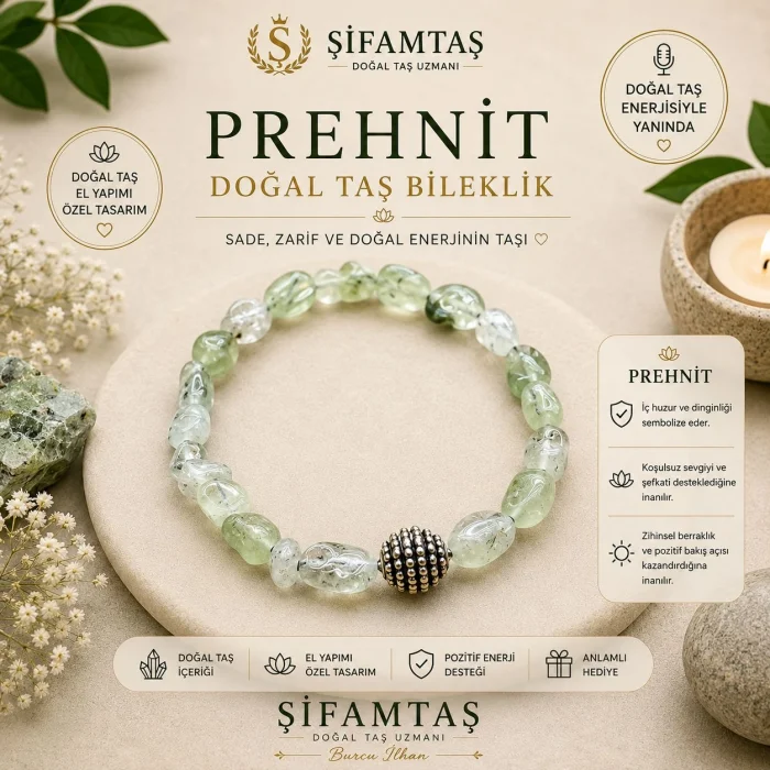 Prehnit Tımbıl Bileklik