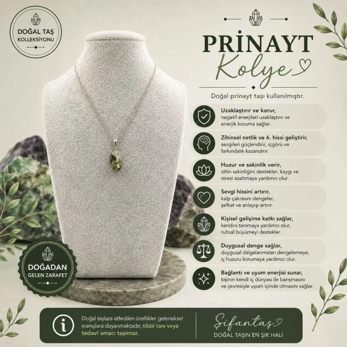 Prinayt Doğal Taş Kolye Ucu