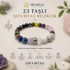 23 Taşlı Şifamtaş Doğal Taş Bileklik