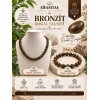 Bronzit Doğal Taş Seti (Bileklik ve Kolye)