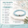 Akuamarin Doğal Taş Bileklik