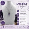 Ametist (2) Doğal Taş Kolye Ucu