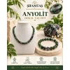 Anyolit Doğal Taş Seti (Bileklik ve Kolye)
