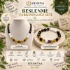 Beslenme Denge Doğal Taş Seti (Bileklik ve Kolye)