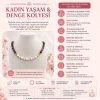 Kadın Yaşam ve Denge Doğal Taş Kolyesi