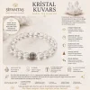 Kristal Kuvars Doğal Taş Bileklik