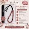 Rodokrozit Doğal Taş Tesbih
