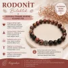 Rodonit Doğal Taş Bileklik
