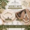 Sedef Doğal Taş Seti (Bileklik ve Tesbih)