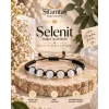 Selenit Doğal Taş İpli Bileklik